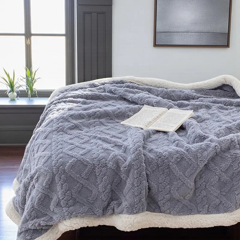 Hrejivá barančeková deka Homa KOBELA BLUEGREY