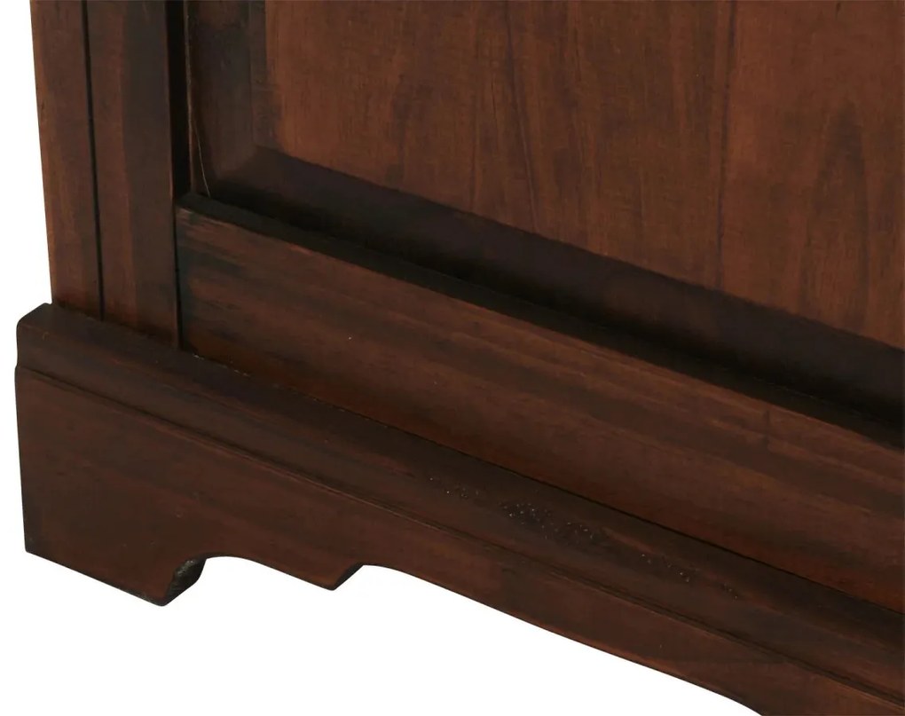 furniture-nabytek.cz - Masivní komoda Catana z borovice, lakovaná, hnědá – 170×50×90 cm