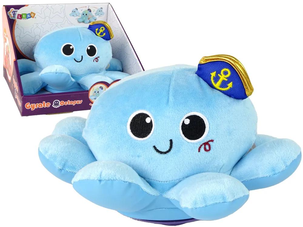 Lean Toys Interaktívna plyšová Chobotnica - modrá