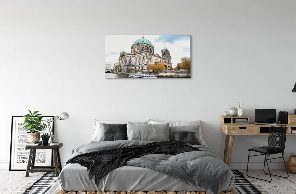 Obraz na plátne Nemecko Berlin Cathedral River 100x50 cm