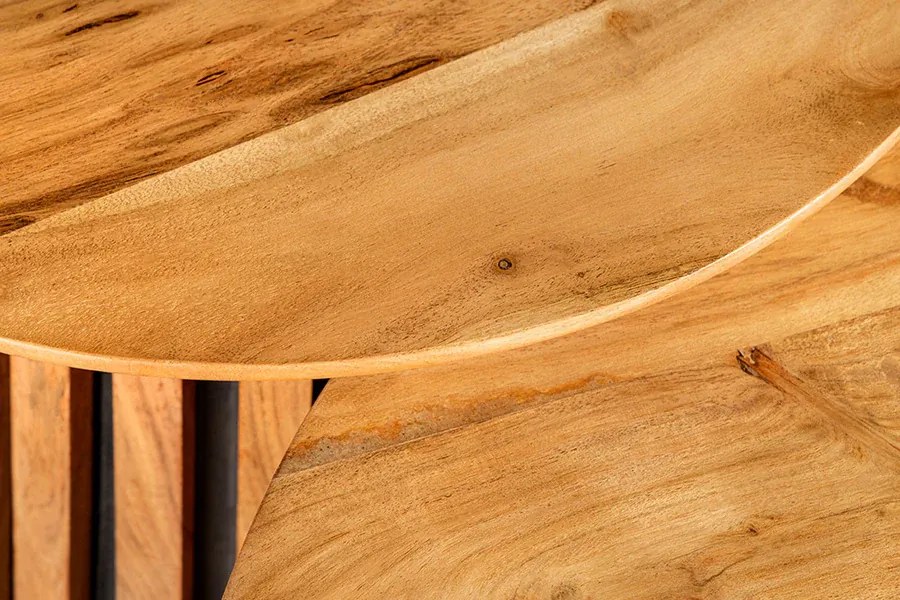 Konferenčný stolík VALHALLA Sada 2 kusov, akáciové drevo, prírodný