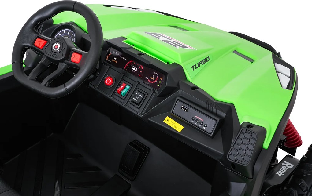 Ramiz Elektrická bugina TURBO 23 pre deti zelená