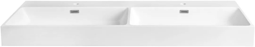 Sapho Sapho, AQUATIC umývadlo, liaty mramor, 140x46cm, biela, AT140
