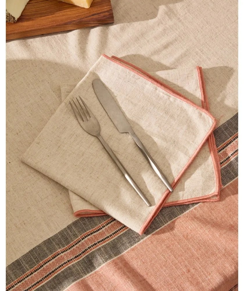 Obrus s prímesou ľanu 170x250 cm Veliat – Kave Home