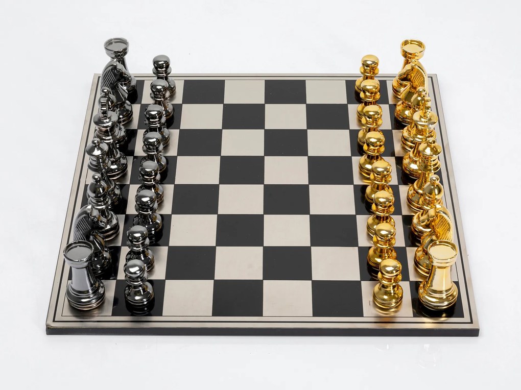 Šachy strieborno-zlaté 60x60