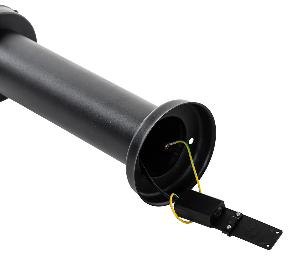 Moderná vonkajšia stĺpová lampa čierna 50 cm - Elly