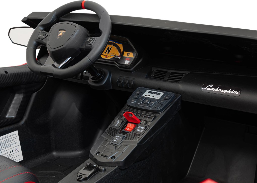 Vozidlo Lamborghini Aventador SV STRONG červené
