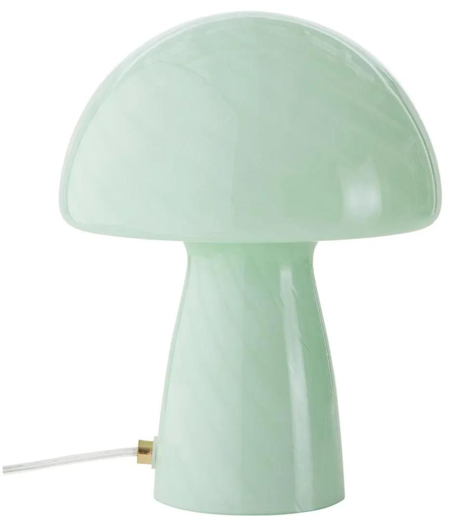 Stolová lampa „Mushroom Green", Ø 22, výš. 28 cm