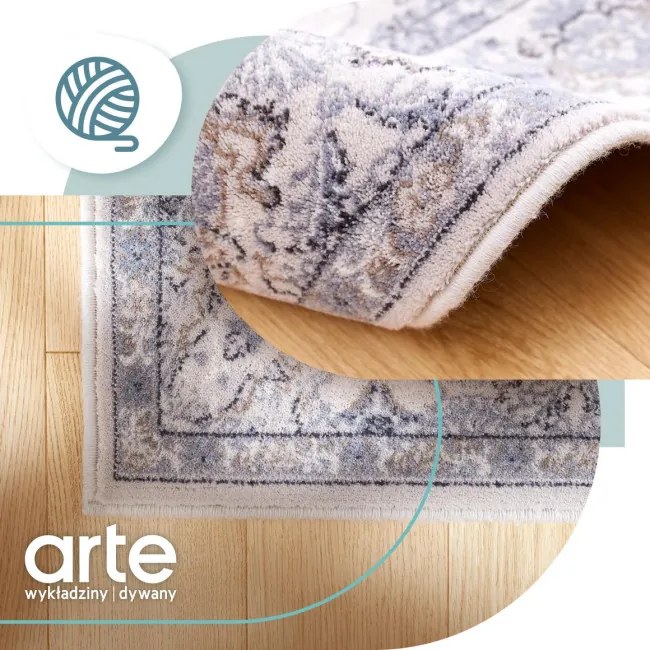 Koberec Dywilan Moon Kashmir strieborný