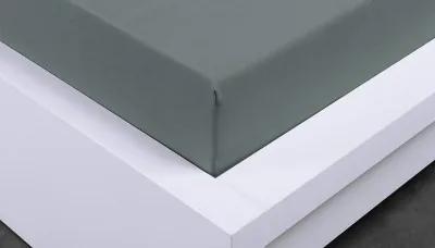 XPOSE ® Jersey prostěradlo Exclusive jednolůžko - tmavě šedá 90x200 cm