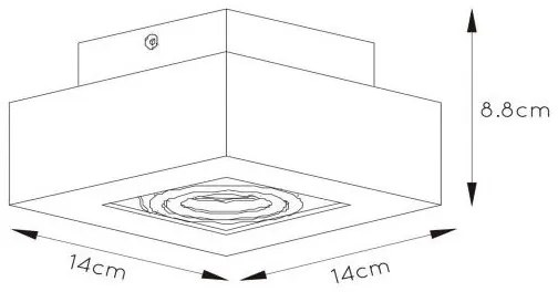 Lucide 09119/06/30 - LED Bodové svietidlo XIRAX 1xGU10/5W/230V čierna