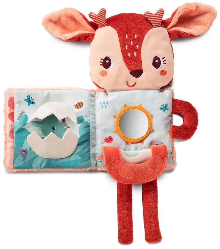 Lilliputiens - textilná knižka so svietiacim obrázkom - jelenček Stella