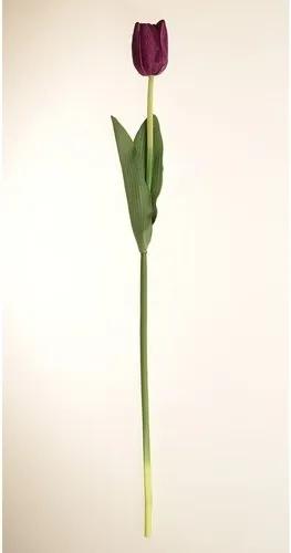Umelá kvetina Tulipán fialová, 60 cm