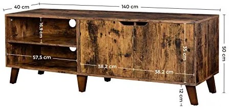Skrinka pod televízor VASAGLE LTV027X01