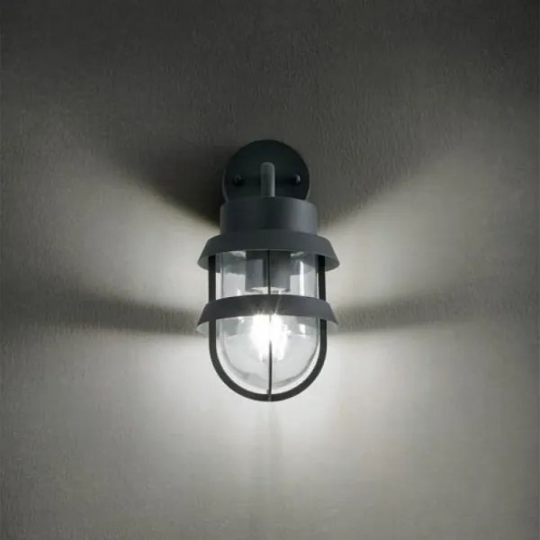 Redo 9498 - Vonkajšia nástenná lampa CLAUT 1xE27/42W/230V IP44 antracit