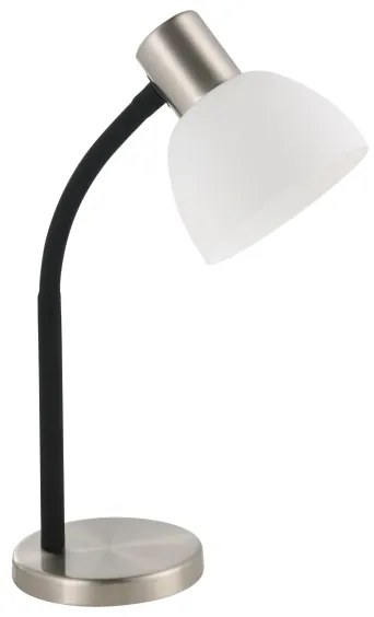 Eglo 901061 - Stolná lampa MACERE 1xE14/25W/230V čierna/matný chróm