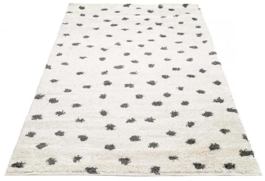 Kusový koberec shaggy Punta krémový 120x170cm