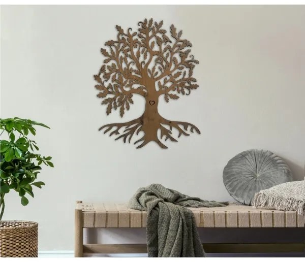 Li-Go 5732/DUB/S2 - LED Nástenná dekorácia LED/10W/5V 20000 mAh 68x80 cm dub