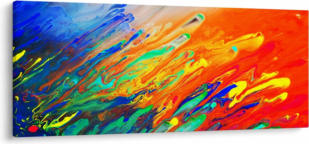 Obraz - Farebná abstrakcia (120x50 cm)