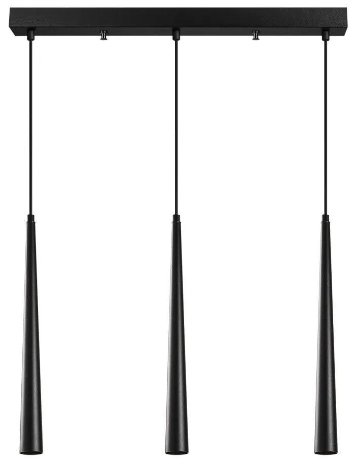Závesné LED svietidlo Ugur IV čierne