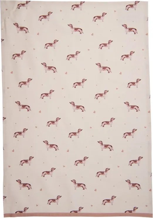 Bavlnená uterka s jazvečíkem Dachshund Love - 50*70 cm