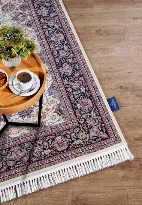 Koberec Villeroy & Boch Kollektion 1870 Alfred krémový / modrý