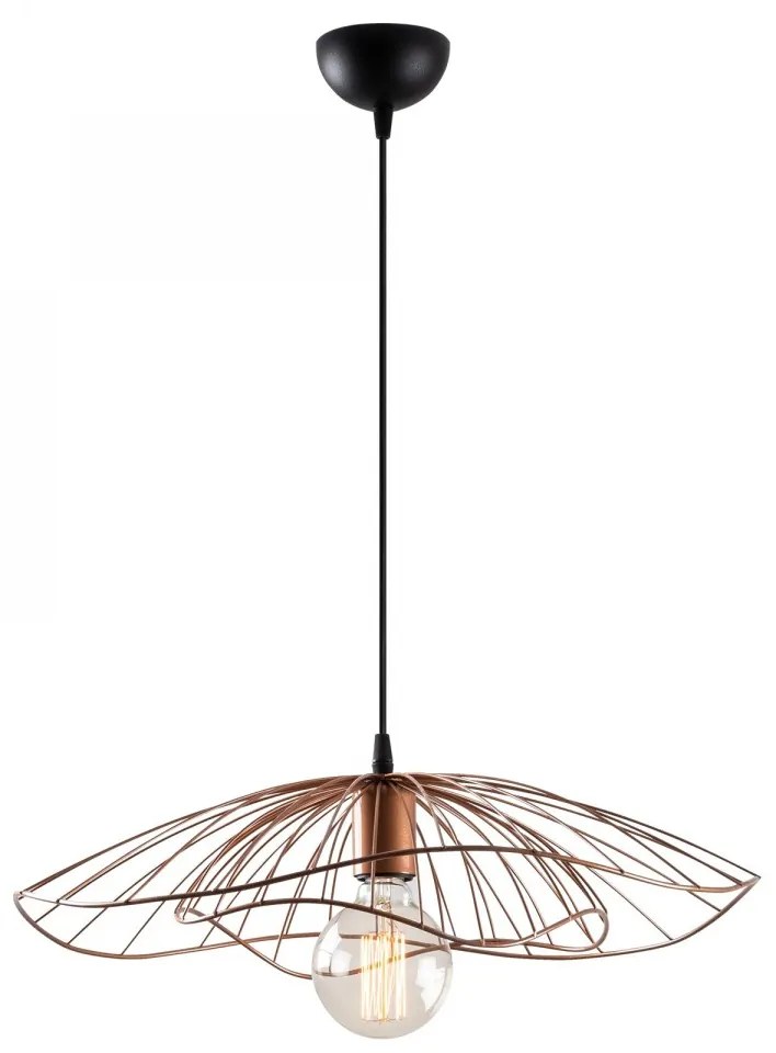 Stropné svietidlo Tel meď