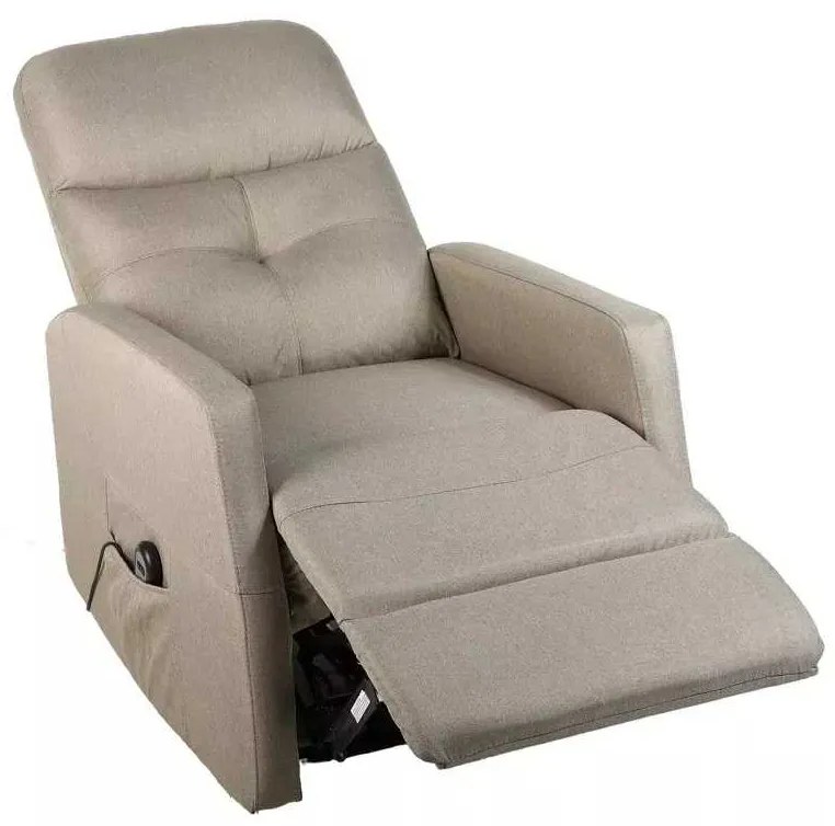 LuxuryForm DESIGN Elektricky polohovateľné televízne kreslo SEMIR - béžové