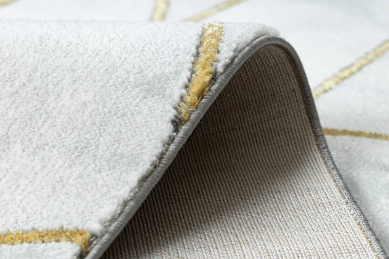 Dywany Łuszczów, Kusový koberec Emerald 1016 cream and gold, 120x170, biela, kancelária