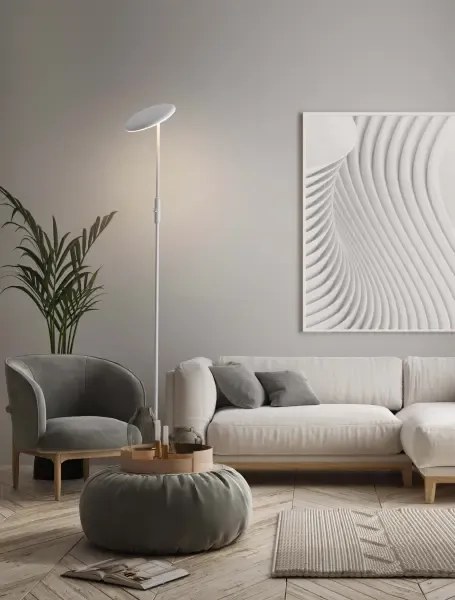 LED stmievateľná biela stojaca lampa Notos