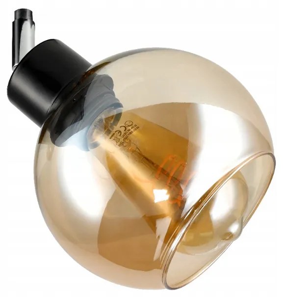 BERGE Tienidlo stropnej lampy Amber globe
