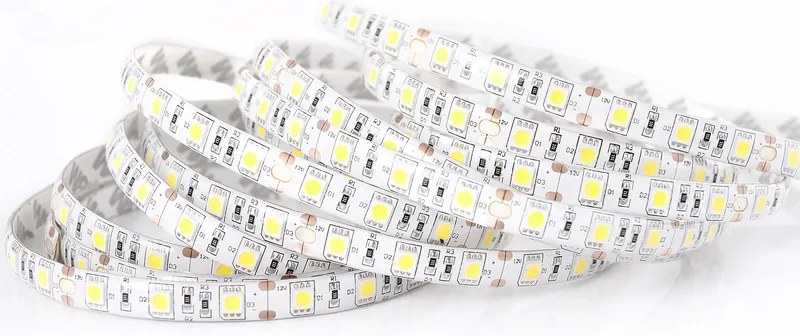 ECOLIGHT LED pásik - SMD 5050 - 5m - 60LED/m - 14,4W/m - IP65 - studená biela
