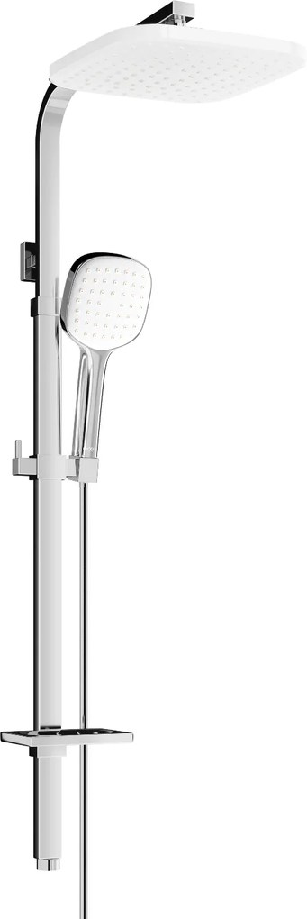 Mexen - Sprchový stĺp Q33, chróm / biela, 798333395-02