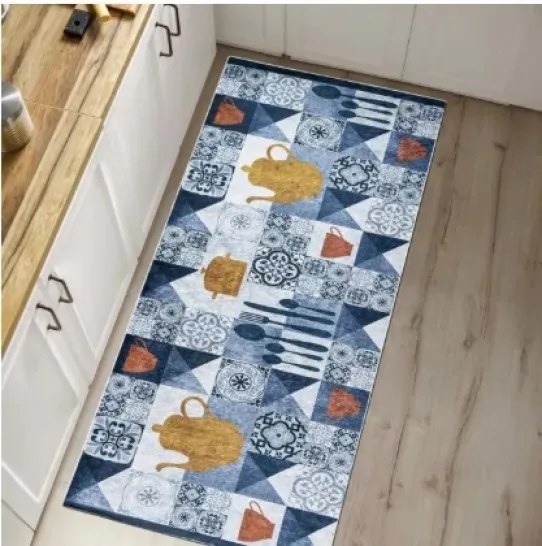 Protišmykový koberec / behúň 44210 KITCHEN mozaikový