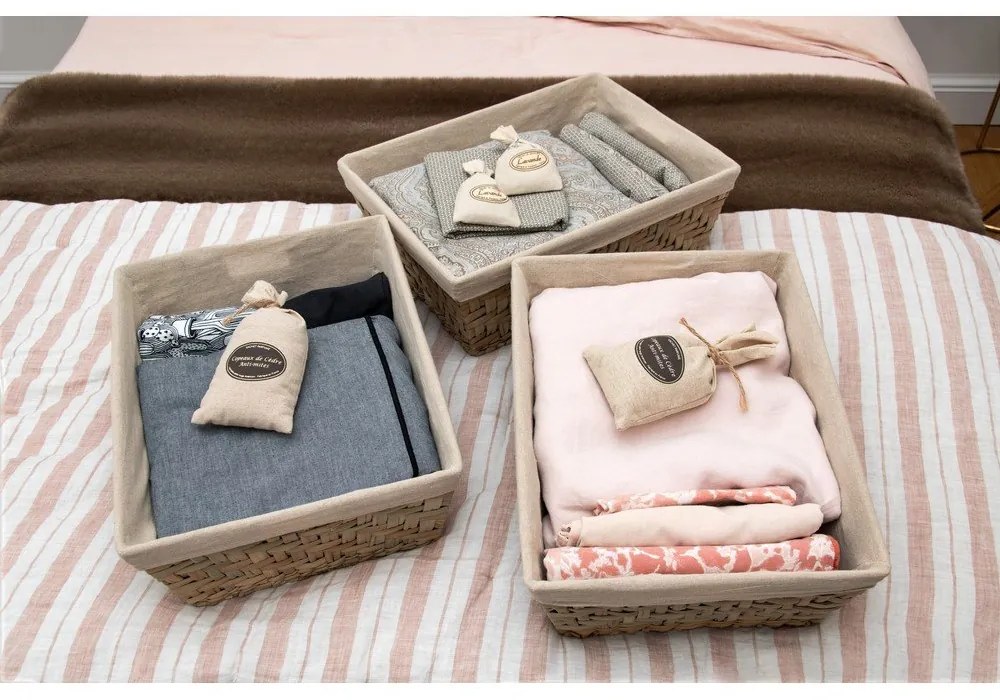 Úložný kôš z rákosia Compactor Rush, 38,5 x 28,5 cm