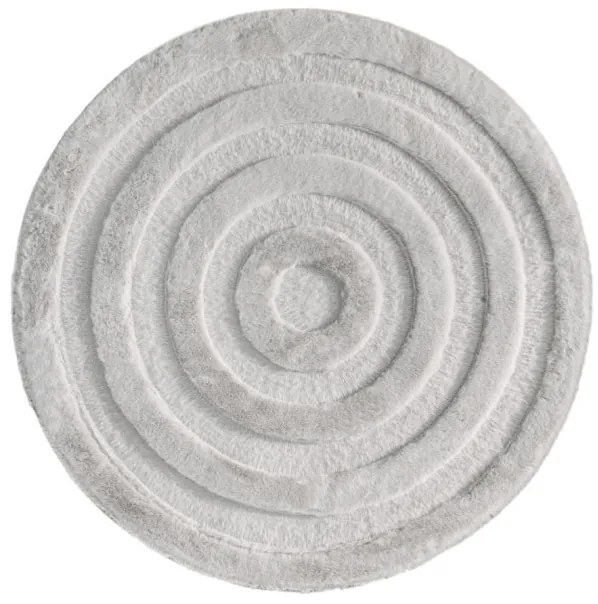 Koberec MOYO CIRCLE strieborný kruh