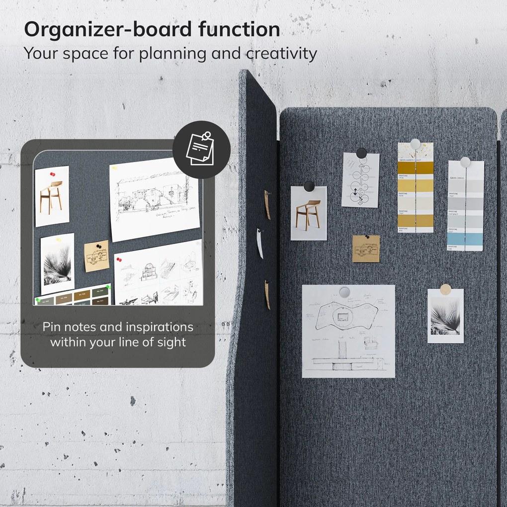 Akustická stena SADIE Carbon Fog 240/145 cm