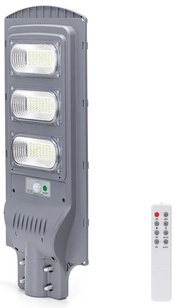 Aigostar B.V. Aigostar - LED Solárna pouličná lampa so senzorom LED/150W/3,2V IP65 6500K + DO B10204JD9