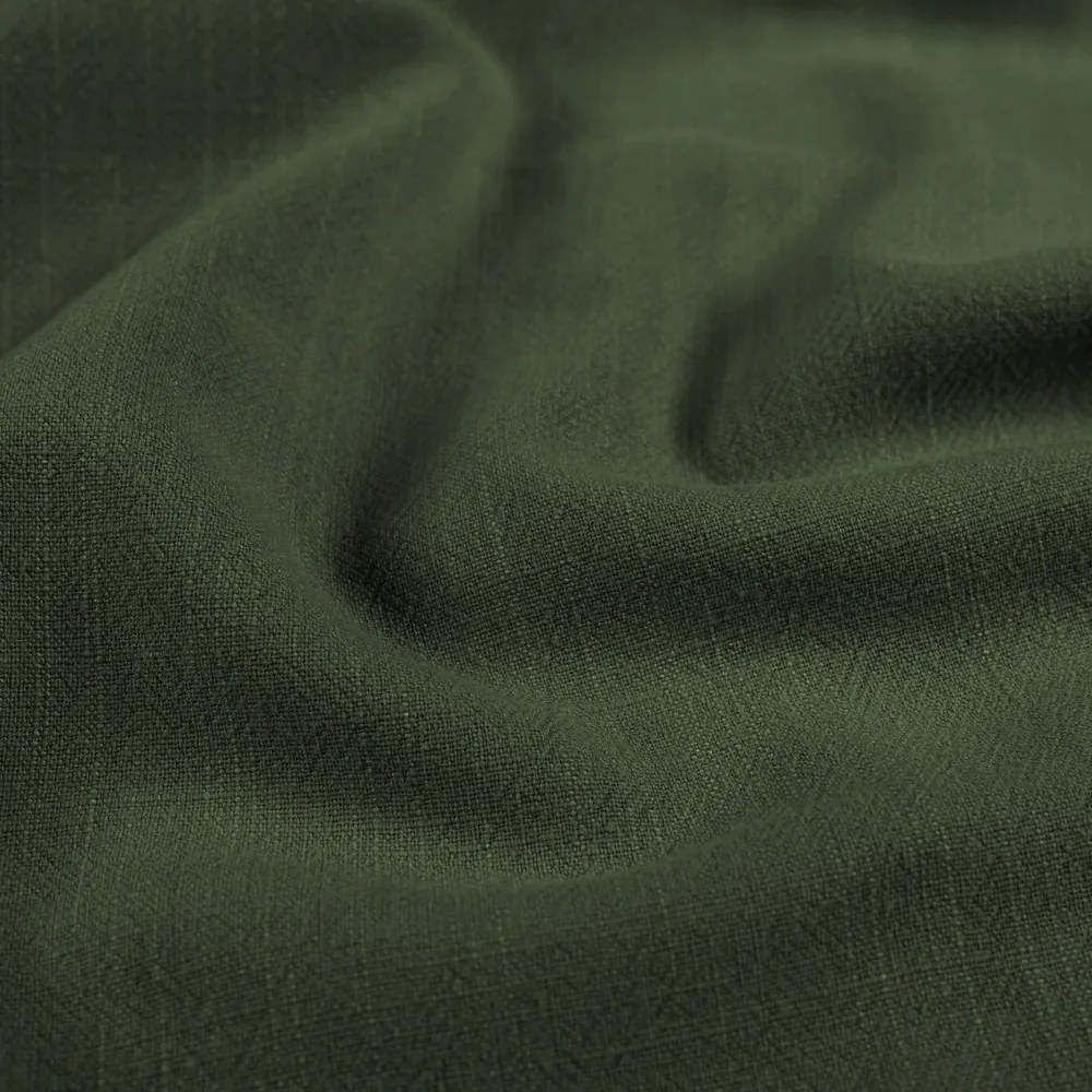 Biante Ľanový behúň na stôl LEN-020 Khaki zelený 35x120 cm
