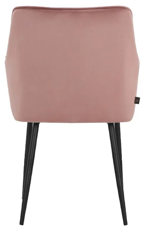 Svetloružové čalúnené jedálenské kreslá v súprave 2 ks Elvira – Støraa