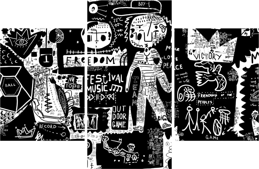 Obraz - Graffiti (90x60 cm)