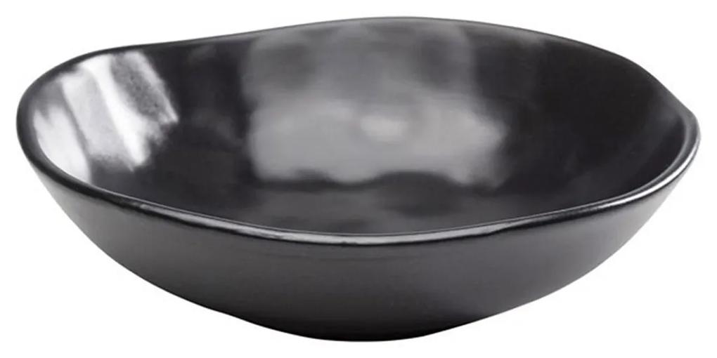 Hlboký tanier Organic Black Ø 22 cm 5,8 × 22 × 22 cm