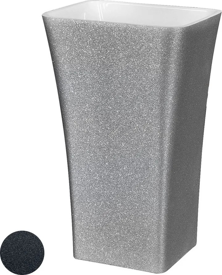 Besco Voľne stojace umývadlo z liateho mramoru Assos Glam G UM VS 52x41x85 cm