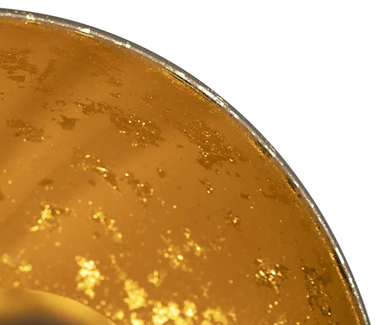 Priemyselná stolná lampa čierna so zlatým vnútrom - Magna Eglip