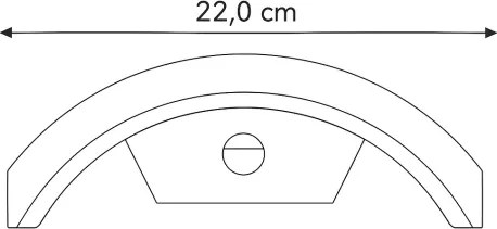 Brilagi - LED vonkajšie nástenné svietidlo so senzorom ARCELO LED/8W/230V IP54