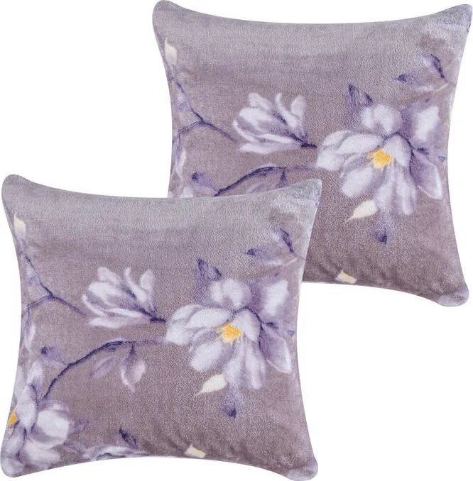 Súprava 2 ks obliečok na vankúšiky z mikroplyšu DAGMAR 40 x 40 cm