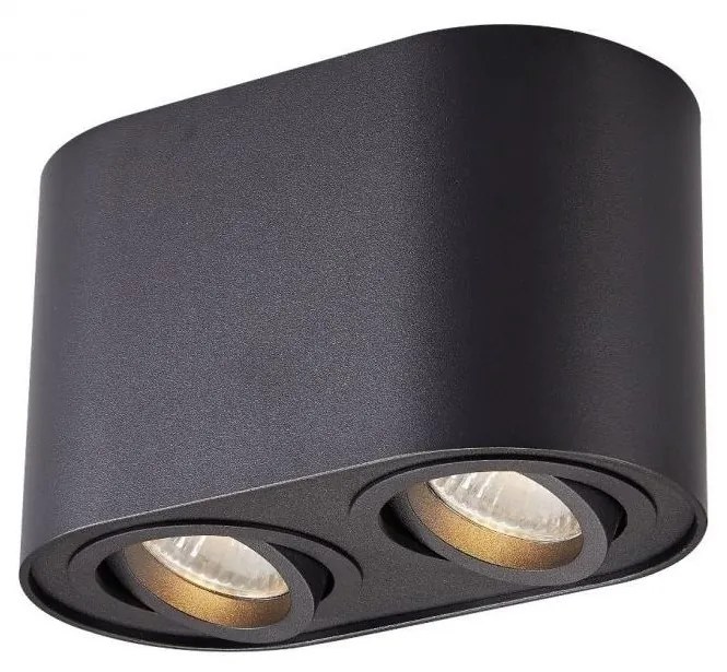 Zuma Line ACGU10-191-N - Bodové svietidlo RONDOO 2xGU10/50W/230V čierna