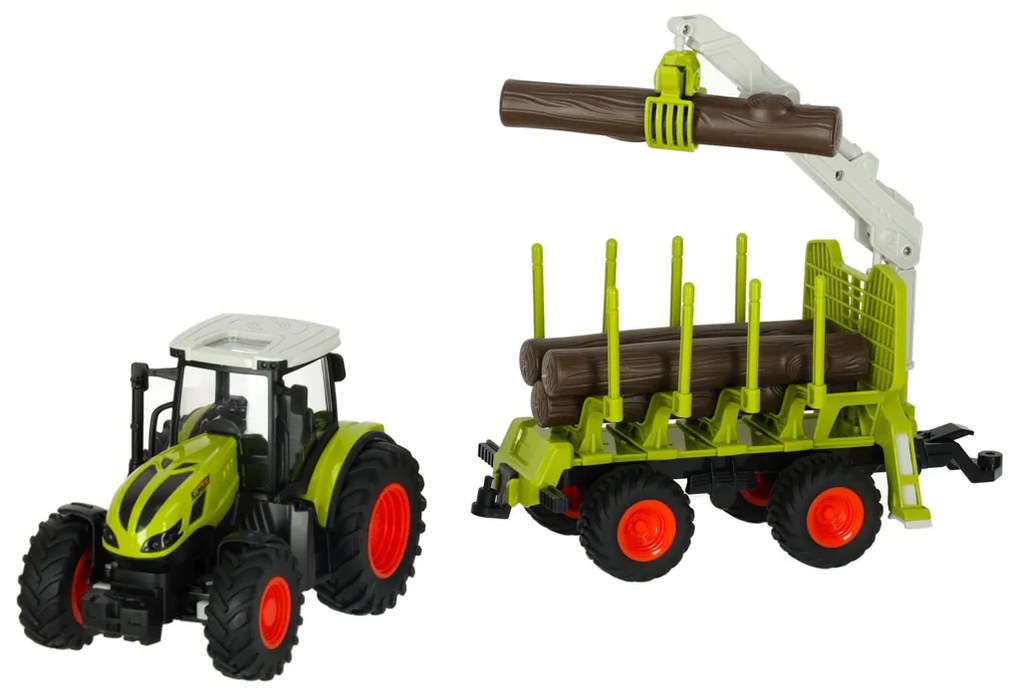 RC poľnohospodársky traktor so závesom 2.4G 3.7V 500mAh