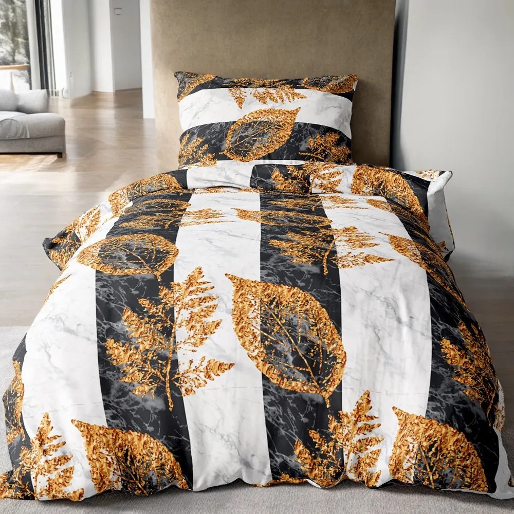 Bavlnené obliečky RENA GOLDEN LEAFS 2-dielna sada 140x200 cm