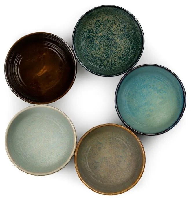 Porcelánové šálky v súprave 5 ks 200 ml Sara – Bredemeijer